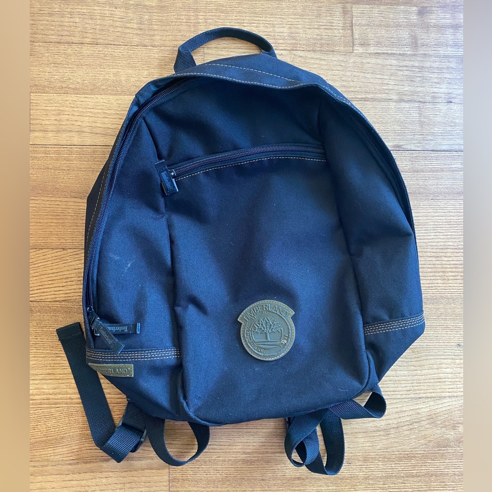 Vintage Timberland Black Backpack for Men great condition